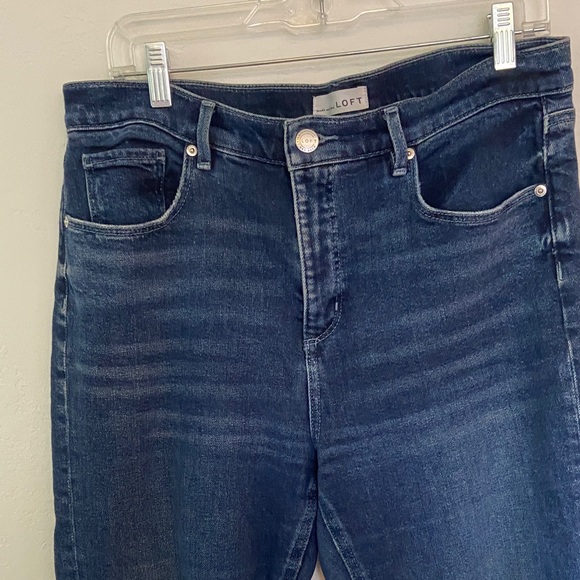 LOFT High Waist Flare Cropped Jeans - Picture 4 of 8